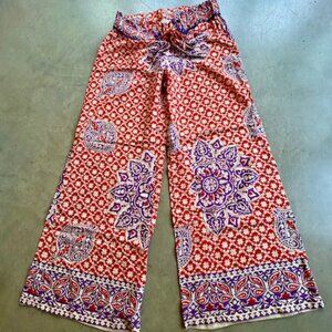 Vintage Anthropologie Lilka Sheer Wide Leg Pants